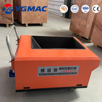 Pompe à béton électrique compacte en stock usine, logo personnalisé disponible, idéale pour le coulage de béton à granulats fins