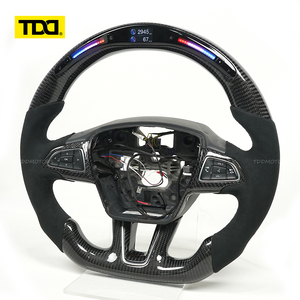 พวงมาลัยคาร์บอนไฟเบอร์แท้ TDD พร้อมไฟ LED สำหรับ Ford Focus RS - Product Image 2