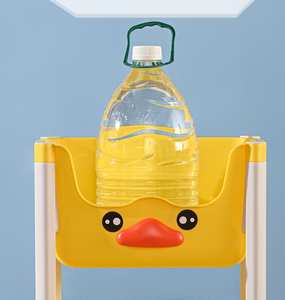 Organizador de almacenamiento de juguetes <span class=keywords><strong>para</strong></span> niños, <span class=keywords><strong>carrito</strong></span> rodante apilable de 3 niveles, colores juguetones, decoración de sala de juegos <span class=keywords><strong>para</strong></span> niños, estante de actividades <span class=keywords><strong>para</strong></span> <span class=keywords><strong>muñecas</strong></span>, cartón - Product Image 3