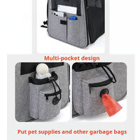 Sac à dos de transport pour fournitures d'usine, voyage extensible avec sangle de sécurité et sac pliable pour animaux de compagnie à fermeture éclair