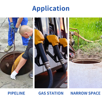 Détecteur de gaz multi-gaz portable CO2 O2 H2S CO avec pompe d'échantillonnage externe