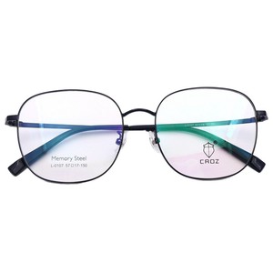 CROZ L0107 Monture <span class=keywords><strong>de</strong></span> lunettes pour <span class=keywords><strong>femme</strong></span>, style professionnel, design géométrique, monture intégrale, pieds en métal à mémoire <span class=keywords><strong>de</strong></span> forme, verres en PC, grande <span class=keywords><strong>taille</strong></span> 57 mm - Product Image 5