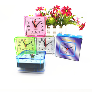 Reloj despertador de escritorio portátil lindo Mini dibujos animados multifunción viaje cama pitido Despertadores decoración del hogar - Product Image 6