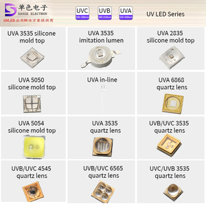 Lámpara LED UV Algainp <span class=keywords><strong>Berserk</strong></span> de 0.6W y 308nm para Equipos de Análisis Biológico, Diseño de Circuito de 25 LED Púrpuras, Iluminación para Exposición de PCB, Cerámica - Product Image 2
