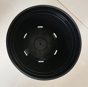 Vaso da vivaio in plastica PP nero, corto e robusto - Biodegradabile e resistente con fori di drenaggio per la piantumazione di rose all'aperto - Product Image 4