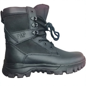 DSF74 PAP Leather Tactical <b>Boots</b> Waterproof Outdoor All Seasons <b>Black</b> Men <b>Work</b> <b>Boot</b> - Product Image 1