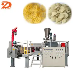 Jinan Eagle Fried Snack Production Line Puffed Snack Machine Extruded 3d Fried Bugles Snack Wheat Production Line