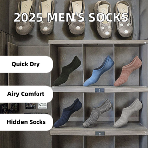 ถุงเท้าข้อสั้นผู้ชายแบบสั่งทำปี 2025 ขายส่ง คุณภาพสูง ผ้าฝ้าย ซับเหงื่อ ระบายอากาศได้ดี แบบซ่อนข้อเท้า สวมใส่สบายสำหรับฤดูใบไม้ร่วง - Product Image 2