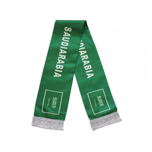 الجملة مخصص منتجات كرة القدم الهتاف المشجعين العلم الوطني الأوشحة شرابة شال العلم السعودي وشاح العلم - Product Image 1