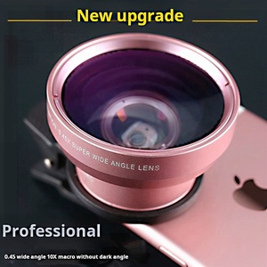 New 2 trong 1 phổ góc rộng Macro bên ngoài <span class=keywords><strong>Fisheye</strong></span> Ống Kính Điện thoại di động HD máy ảnh Clip điện thoại ống kính Kit cho iPhone - Product Image 2