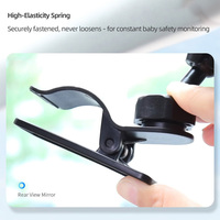 Miroir incassable en toute sécurité et à large vue pour bébé orienté vers l'arrière Miroir de siège auto réglable à 360 °