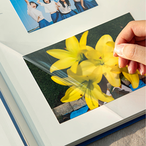 <span class=keywords><strong>Album</strong></span> <span class=keywords><strong>photo</strong></span> rond personnalisable, imperméable et durable - Cuir PU de qualité supérieure, PP auto-adhésif, scrapbooking DIY - Product Image 3