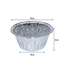 Contenant alimentaire jetable écologique <span class=keywords><strong>en</strong></span> <span class=keywords><strong>aluminium</strong></span> et PVC, bol à riz 130 ml, rond, pour emporter - Product Image 3