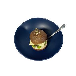 Ins coréen haut niveau d'apparence bols de nouilles en céramique bleue, bols à soupe, bols à salade bleus de pierres précieuses, vaisselle domestique en gros - Product Image 5