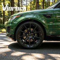 Jantes forgées Viorock 10 branches, 18-22 pouces, noir brillant, personnalisées, 5x112 5x114.3 5x120, compatibles BMW Tesla Honda Ford Jeep