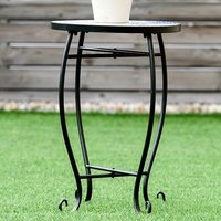 Jardin Extérieur Intérieur Accent Métal Mosaïque Table Plante Stand Scheme Jardin Acier Océan