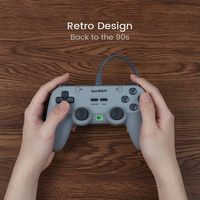 Nuevo Control de Juego con Cable, Palancas con Efecto Hall, Frecuencia de Actualización de 1000Hz, Gamepad de Modo Dual para Android, iOS, PC, Steam y Juegos Retro
