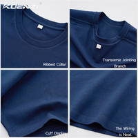 Kuenzi T-Shirt da Uomo 200GSM 100% Cotone Taglie Forti 5XL, Magliette Bianche Personalizzabili con Logo OEM, Vestibilità Regolare per Etichetta Privata
