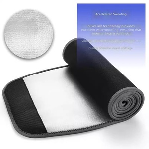Grenzüberschreitend Meistverkaufter Silberionen-Sport-Schweißgürtel Lendenwirbelstütze aus Polyester-Material für Laufen Yoga Fitness-Körper - Product Image 4