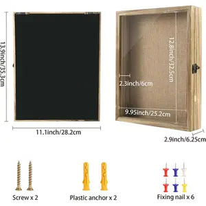Индивидуальная винтажная коричневая деревянная фоторамка коробка деревянная памятная фоторамка коробка