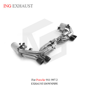ING997 Scarico per Porsche 997.2 Catback 2005-2012 911 997 3.6 3.8 Carrera Targa 4 4S Scarico Catback in Acciaio Inox con Valvola - Product Image 3