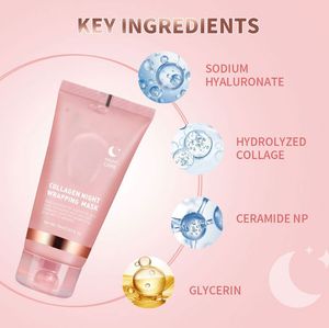 Wholesale Korean <strong>Collagen</strong> Overnight Wrapping Peel Off Facial Peel-off Face Night Mask <strong>Collagen</strong> Masked Face Skin Care Wholesale - Product Image 3