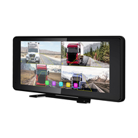 Grabadora DVR para Auto Portátil de Alta Calidad con Pantalla IPS de 10.36 Pulgadas, Doble Lente, 4 Cámaras, Cámara de Reversa Delantera/Trasera, Dashcam para Camioneta