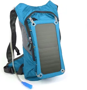 山地太阳能充电器背包，带强力移动太阳能背包
