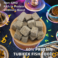 60% protéines lyophilisées Tubifex Worms friandise pour animaux de compagnie pour la nourriture des poissons d'aquarium