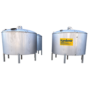Cuve de mélange industrielle Kandemir 20000L en acier inoxydable AISI 304, mélangeur haute capacité pour usage industriel - Product Image 2