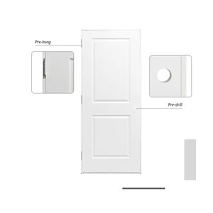 Portes d'intérieur en MDF de haute qualité pour la maison, la chambre à coucher et la salle de bain avec moustiquaire en fibre de verre pour l'extérieur de la maison - Product Image 5
