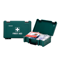 Trousse de premiers secours portable en PP, 85 pièces, conforme aux exigences britanniques pour les lieux de travail