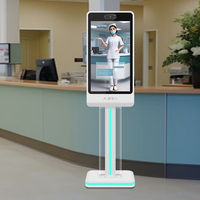 Écran numérique interactif de signalisation numérique avec support transparent éclairé de 32 pouces, affichage publicitaire, kiosque interactif, matériel