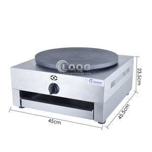 Machine commerciale de fabricant de crêpes de crêpe de type <span class=keywords><strong>gaz</strong></span> avec la vente en gros d'usine de plaques de fer d'acier inoxydable-état utilisé - Product Image 3