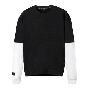 Sweatshirts à capuche pour garçons surdimensionnés à épaules tombantes et à col rond - Product Image 6