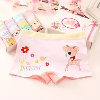 5 Pcs/Lot Cotton Girl Underwear Pretty Cartoon Panties For Girls 1-14Y  Breathable Kids Boxers Briefs Elastic Children Underpants Color: Box Pack  05, Kid Size: M (6-7 Years)