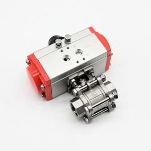JTAIV - Válvula de bola de 3 piezas con rosca neumática, personalizable de fábrica, SS304 SS316, DN15-DN100 - Product Image 4