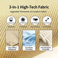 Auvent triangulaire pare-soleil en tissu Oxford robuste pour l'extérieur, protection contre le soleil et la pluie pour cours et jardins