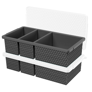 Molde de silicona cuadrado personalizado y duradero para bandeja de hielo, apto para microondas, de 1 a 2 tazas, seguro para congelador, de grado alimenticio, ecológico, para almacenamiento de helado para bebés - Product Image 2