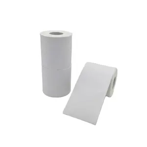 Product Label Sicker 100mm*100mm Size 500pcs Roll Barcode Printer Silicone Direct Economic Thermal Paper Thermal Label