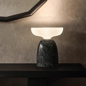 French Vintage Marble Table Lamp E27 LED 220V Switch Control Eye Caring Ambient <b>Light</b> - Product Image 1