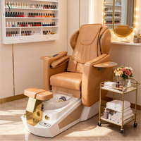 JingYi Fauteuil de pédicure électrique de luxe pour spa Offre Spéciale avec pompe de vidange Fauteuils de manucure et pédicure à ongles à dossier haut