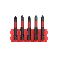 Jeu de 31 embouts de tournevis à chocs industriels professionnels PH2 en acier S2, douilles hexagonales Torx magnétiques, clé à cliquet, finition oxyde noir