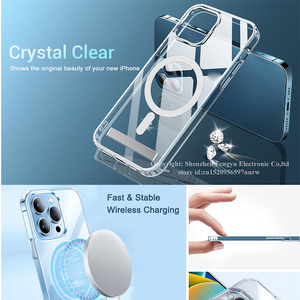 Funda Magnética Transparente Antigolpes con Soporte para <span class=keywords><strong>iPhone</strong></span> 17 Air 16 <span class=keywords><strong>Pro</strong></span> <span class=keywords><strong>Max</strong></span> 15 <span class=keywords><strong>14</strong></span> <span class=keywords><strong>13</strong></span> <span class=keywords><strong>12</strong></span> Plus <span class=keywords><strong>11</strong></span>, Accesorios para Celulares - Product Image 3
