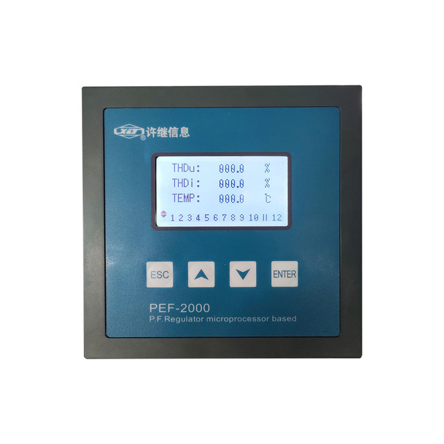 Power Quality Compensation 3 Phase Automatic Power Factor Corrector Controller 12 Steps