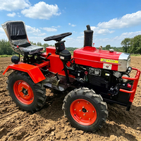 Traktor Mini Roda Empat Kecil 12-22HP Penggarap Tanah Pertanian Rotary Tiller Traktor Pengelola Lahan