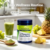 Poudre de glycinate de magnésium OEM saveur raisin-ananas avec L-théanine pour un sommeil calme et le soulagement du stress