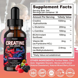 Créatine Hydrochloride en Gros en Vrac Gouttes OEM Marque Personnalisée Haute Absorption Absorption Rapide Pré-Entraînement Soutien à la Croissance Musculaire - Product Image 2