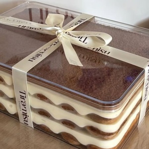Nhựa Tiramisu <span class=keywords><strong>container</strong></span> lớn Mousse bánh trong suốt PS Vật liệu vật nuôi Tiramisu hộp cho thực phẩm bán buôn - Product Image 1