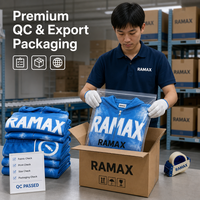 Ensemble de survêtement bleu délavé RAMAX pour homme, 480g, sweat à capuche zippé, détails blanchis, streetwear, vente en gros, fournisseur d'usine